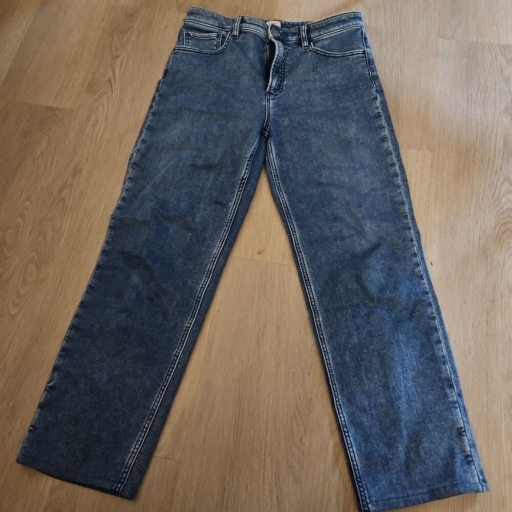 Faherty Mens Jeans 30x27‎ Blue Slim Special Weave Denim Mid Rise Organic Cotton